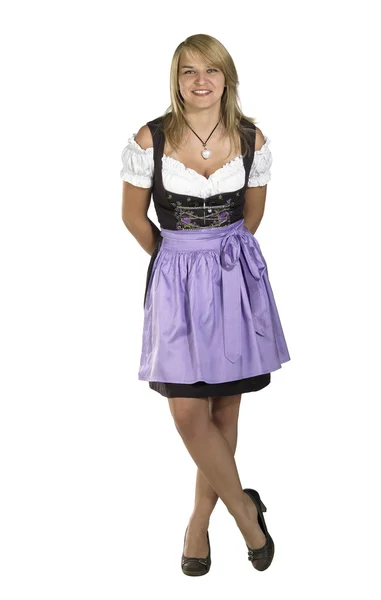 Mujer en un dirndl — Foto de Stock