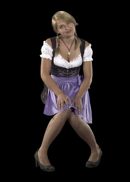 Woman in a dirndl — Stock Photo, Image