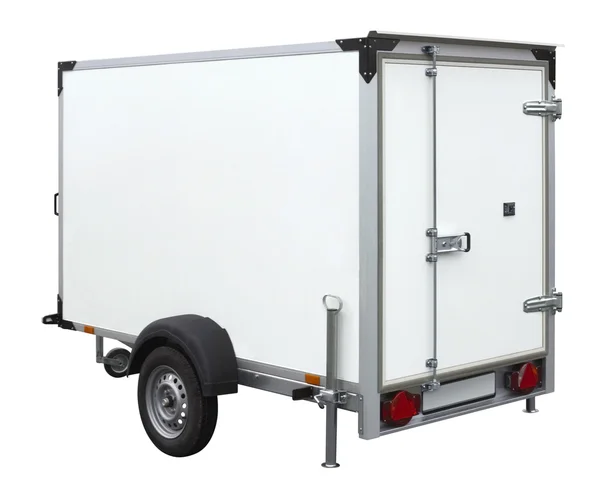 White trailer — Stock Photo, Image