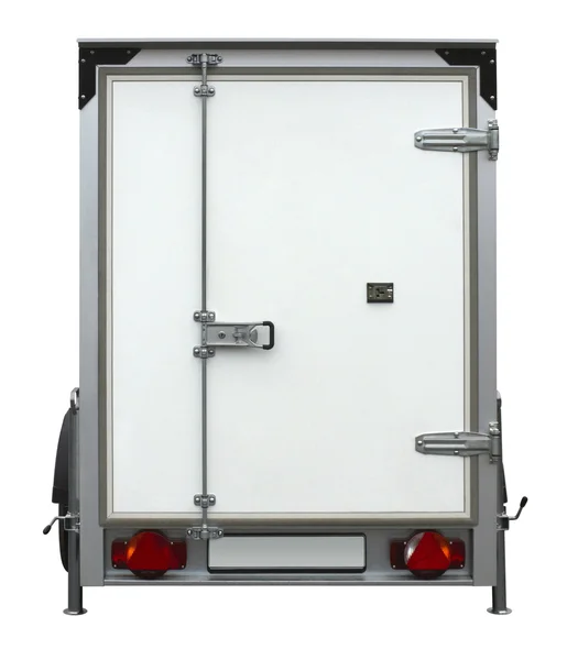 White trailer — Stock Photo, Image
