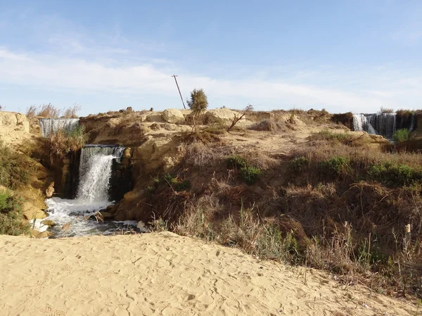 Wadi elrayan vattenfallvádí elrayan vodopády — Stockfoto