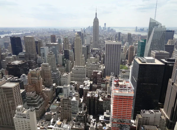 Letecký pohled na New york — Stock fotografie