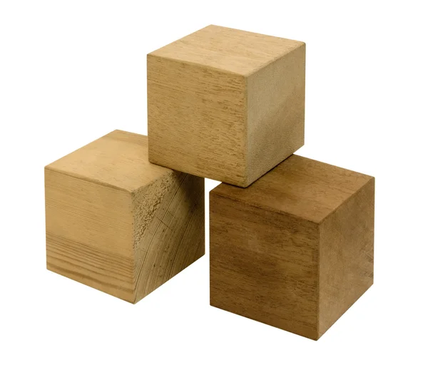 Wooden cubes — Stock Photo, Image