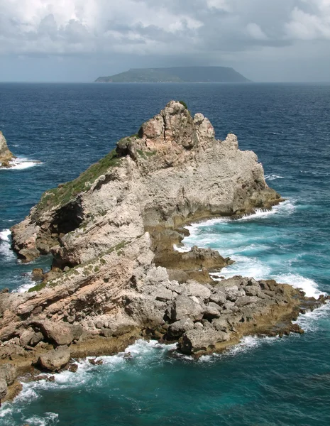 Kustlandschap bij Guadeloupe — Stockfoto