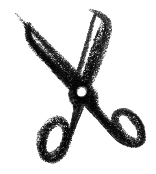 Икона ножниц — стоковое фото