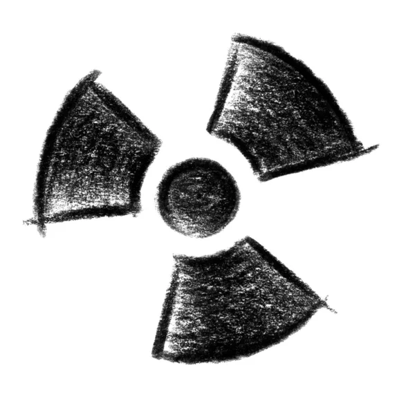 Radioaktives Symbol — Stockfoto