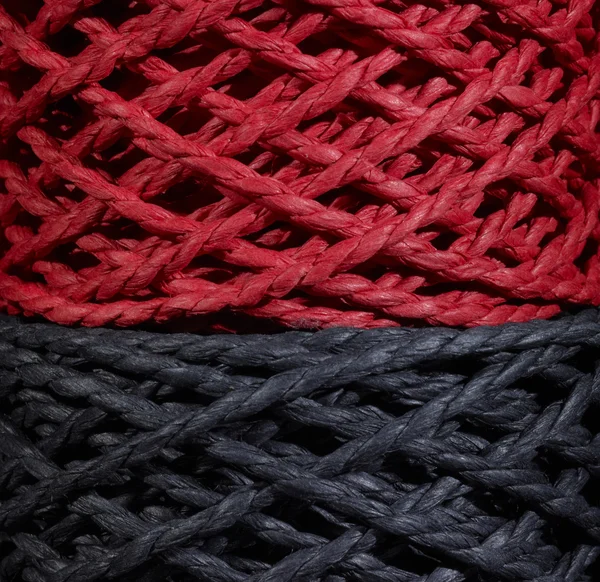 Black and red twine — Stock Photo, Image