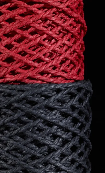 Black and red twine — Stock Photo, Image