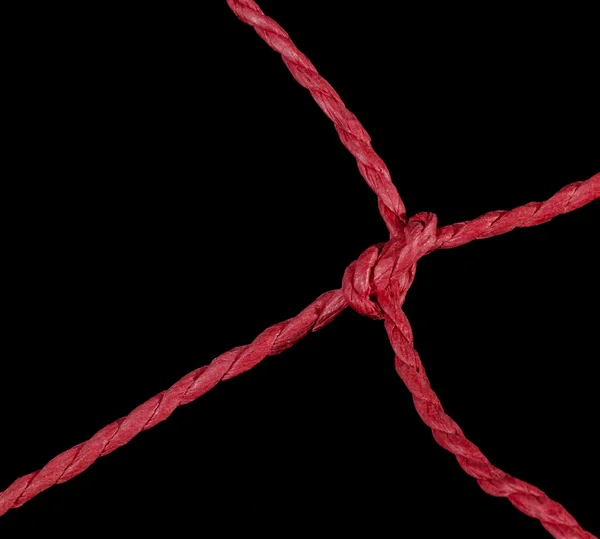 Красный узел — стоковое фото