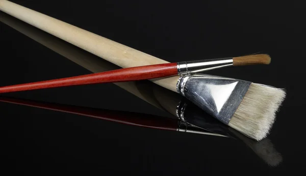 Used paintbrushes — Stock Photo, Image