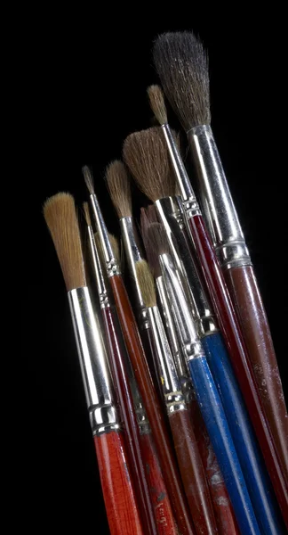 Used paintbrushes — Stock Photo, Image