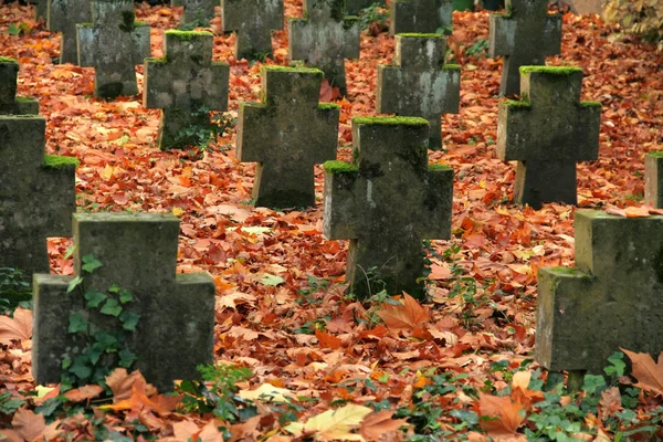 Herbstfriedhof — Stockfoto