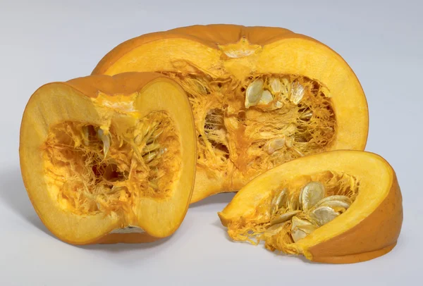 Opened orange pumpkin — Stock Photo, Image