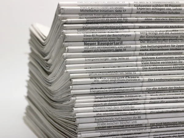 Lots of newspapers — Stock Photo, Image