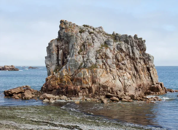 粉红色花岗岩海岸 — 图库照片