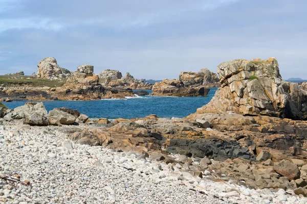 Pembe granit sahil — Stok fotoğraf