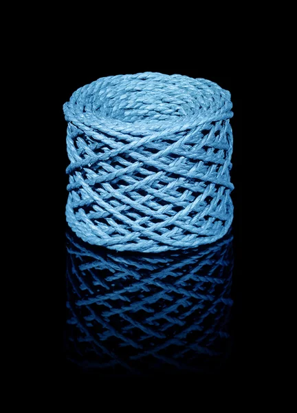 Bobina de fio azul — Fotografia de Stock