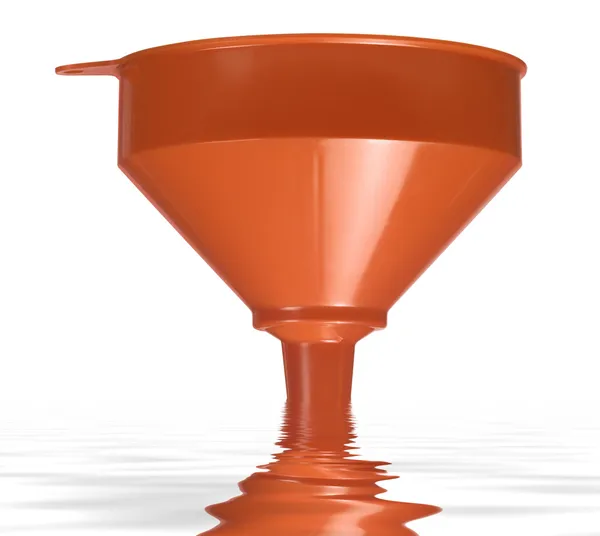 Dipped orange funnel — Stock Photo, Image