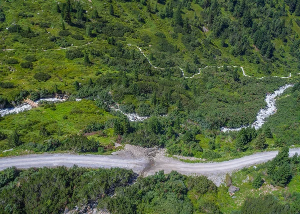 Impresszió Tiroli Stubaital Környékén Egy Ausztriai Körzetben — Stock Fotó