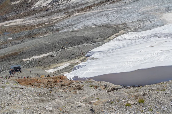 Τοπίο Γύρω Από Τον Παγετώνα Stubai Κοντά Στο Stubaital Μια — Φωτογραφία Αρχείου