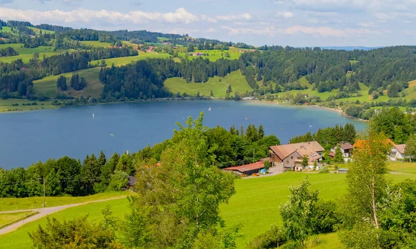 Scenery Grosser Alpsee Lake Immenstadt Bavaria Germany — Stock Photo, Image