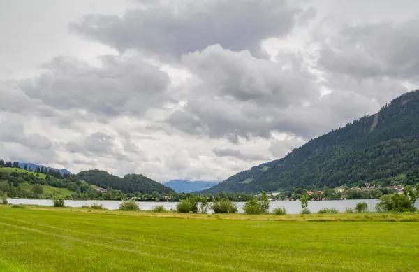 Τοπίο Γύρω Από Grosser Alpsee Μια Λίμνη Κοντά Στο Immenstadt — Φωτογραφία Αρχείου