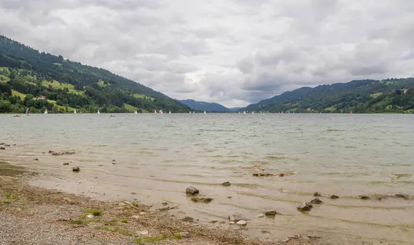 Озеро Поблизу Імменштадта Баварії Німеччина — стокове фото