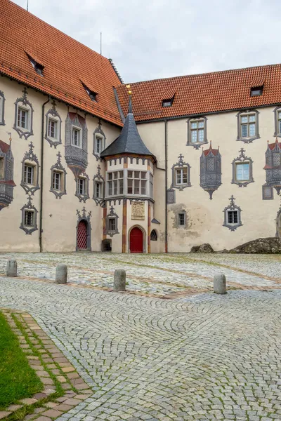 Landskap Runt Det Höga Slottet Fuessen Stad Ostallgaeu Distriktet Bayern — Stockfoto