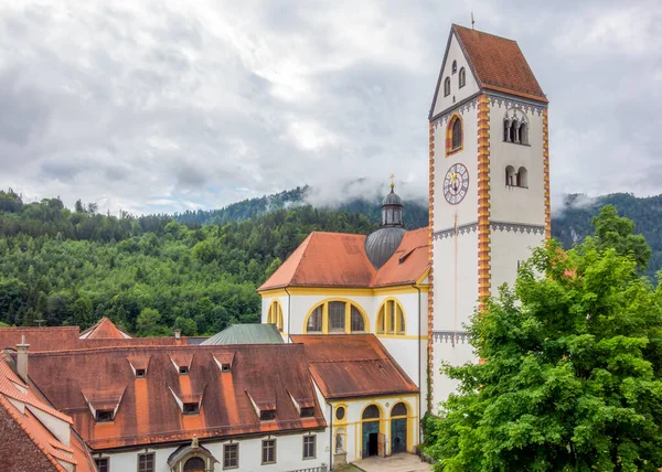 Abadía Mang Fuessen Una Ciudad Distrito Ostallgaeu Baviera Alemania — Foto de Stock