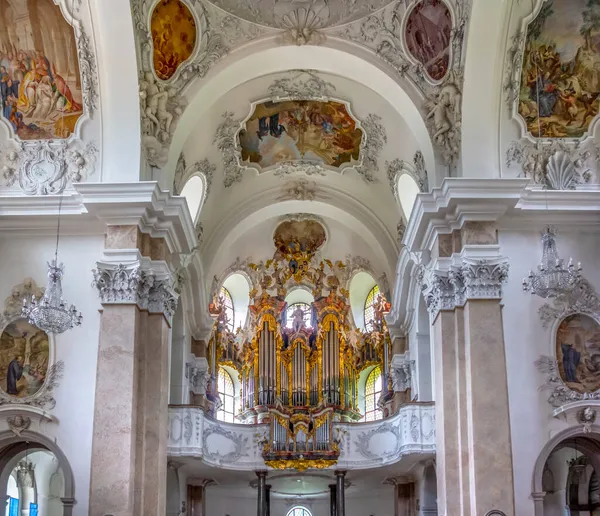 Krajina Klášteře Mangse Fusenu Městě Okrese Ostallgaeu Bavorsku Německo — Stock fotografie