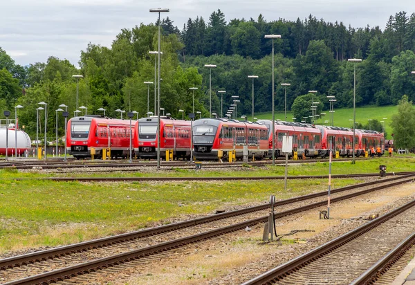 Stazione Ferroviaria Kempten Più Grande Città Allgaeu Svevia Baviera Germania — Foto Stock