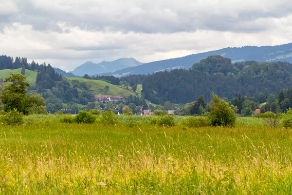 Идиллические Пейзажи Вокруг Имменца Городка Upper Allgaeu Бавария Германия — стоковое фото