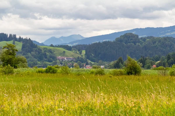 Idylliczna Sceneria Wokół Immenstadt Miasta Górnym Allgaeu Bawarii Niemcy — Zdjęcie stockowe