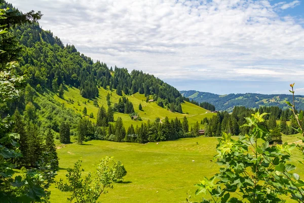Idylliczna Sceneria Wokół Immenstaedter Horn Góry Górnym Allgaeu Bawarii Niemcy — Zdjęcie stockowe