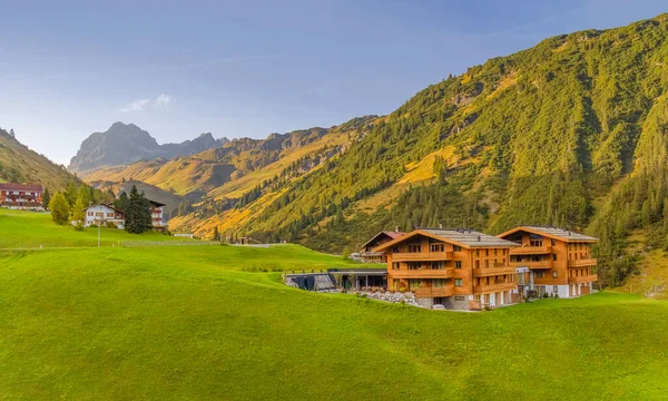 Cenário Idílico Torno Warth Município Distrito Bregenz Estado Austríaco Vorarlberg — Fotografia de Stock