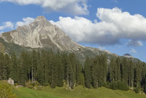 Avusturya Nın Vorarlberg Eyaletinin Bregenz Ilçesine Bağlı Warth Çevresindeki Idyllic — Stok fotoğraf