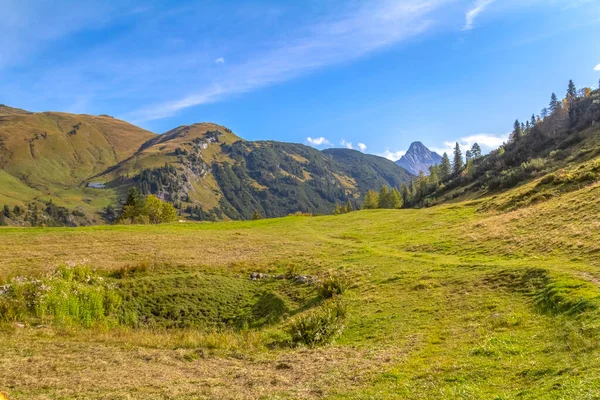 Avusturya Nın Vorarlberg Eyaletinin Bregenz Ilçesine Bağlı Warth Çevresindeki Idyllic — Stok fotoğraf