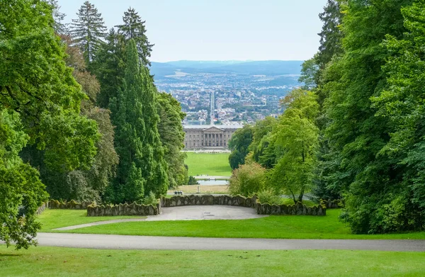 Landskap Runt Schloss Wilhelmshoehe Bad Wilhelmshoehe Kassel Tyskland — Stockfoto