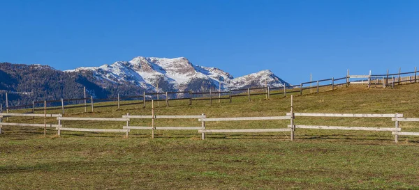 Alpine Landschaft Rund Ein Dorf Namens Felix Südtirol Zur Winterzeit — Stockfoto