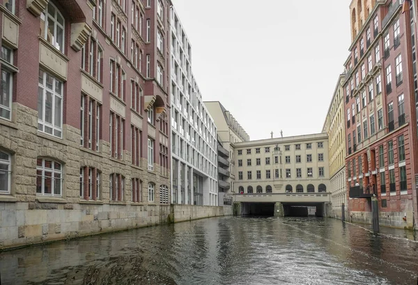 Krajina Kolem Herrengrabenfleet Hamburku Severní Německo — Stock fotografie