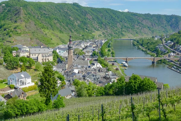 Paisagem Torno Cochem Uma Cidade Rio Moselle Renânia Palatinado Alemanha — Fotografia de Stock