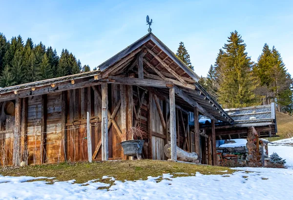 Granero Madera Municipio Llamado Unsere Liebe Frau Walde Felix Tirol —  Fotos de Stock