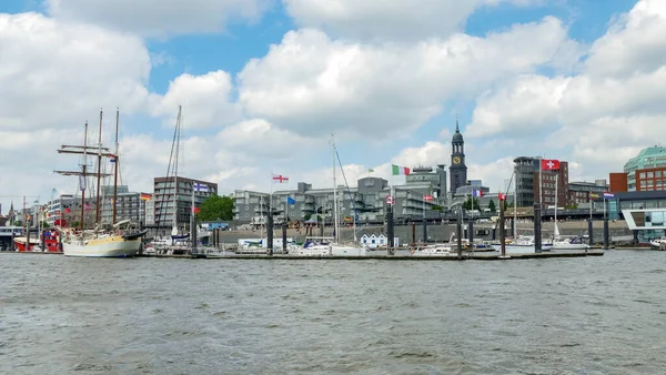 Impression Hamburg Stad Norra Tyskland Sommaren — Stockfoto