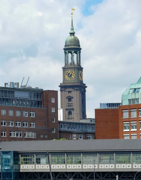 Impresión Hamburgo Una Ciudad Norte Alemania Hora Verano — Foto de Stock