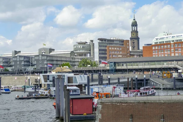 Impressie Van Hamburg Een Stad Noord Duitsland Zomer — Stockfoto