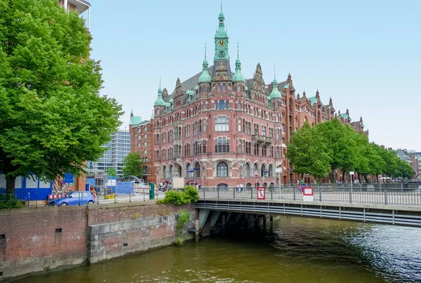 Impressione Amburgo Una Città Nel Nord Della Germania Durante Estate — Foto Stock