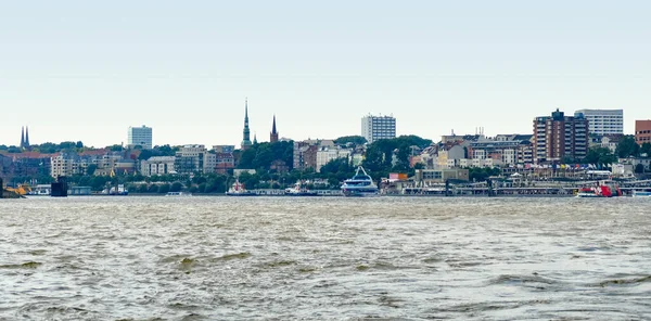 Impressão Área Norderelbe Hamburgo Alemanha — Fotografia de Stock