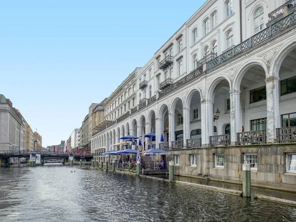 Paisagem Torno Lago Alster Interior Hamburgo Alemanha — Fotografia de Stock