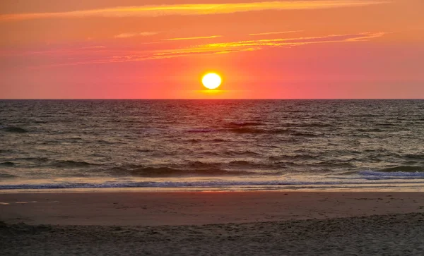 Sundown Beach Scenery Sylt Part North Frisian Islands Germany — Stock Photo, Image