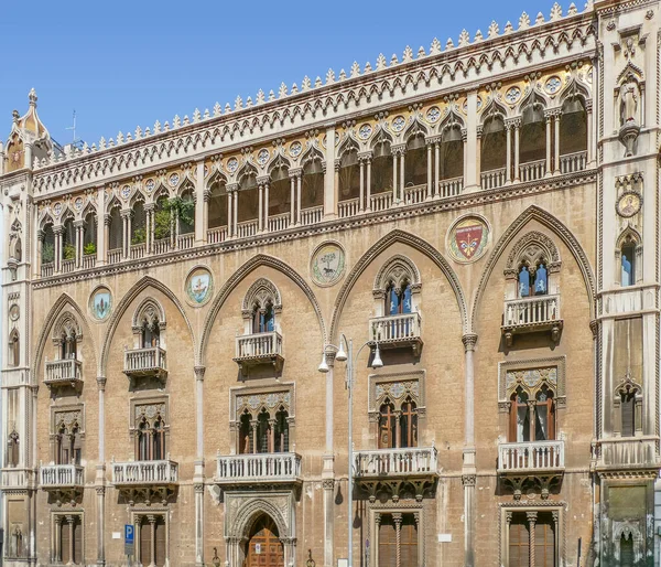 Díszített Ház Homlokzata Palazzo Fizzarotti Bari Főváros Apulia Régió Dél — Stock Fotó